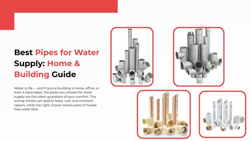 best pipes for water supply home building guide